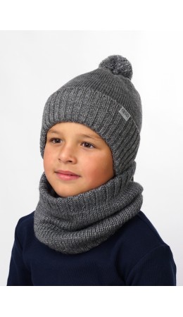 CLE Шапка дет.702857ап, меланж серый