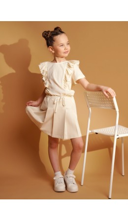 CLE Юбка дев. 867379/15фэ, св.бежевый