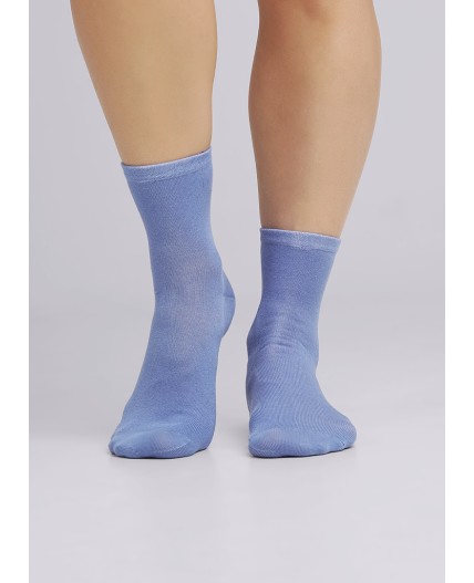 ЭЙС Носки жен.Д101ш  хл70%+эл, голубой