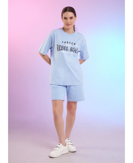 CLE LF26-1229/7 Футболка жен. Спринт, голубой