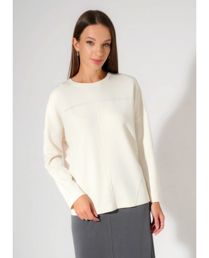 CLE Джемпер жен. 267181/200сд_п, молочный