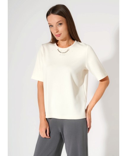 CLE Джемпер жен. 267182/200сд_п, молочный