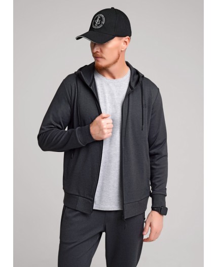 CLE Куртка муж. 662108зэ, чёрный/т.серый