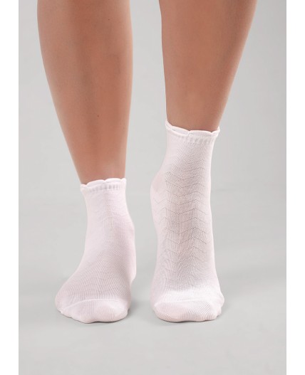 CLE Носки дет.С1620 16-18,18-20 выпускной дев, белый