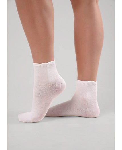 CLE Носки дет.С1620 16-18,18-20 выпускной дев, белый