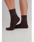 CLES Носки жен.L3010 market line хл+эл, кофейный
