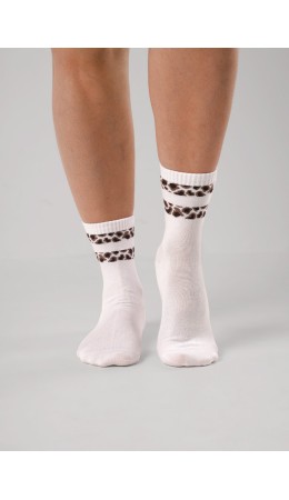 CLES Носки жен.L3010 market line хл+эл, белый