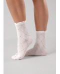 CLES Носки жен.L3014 market line хл+эл, белый