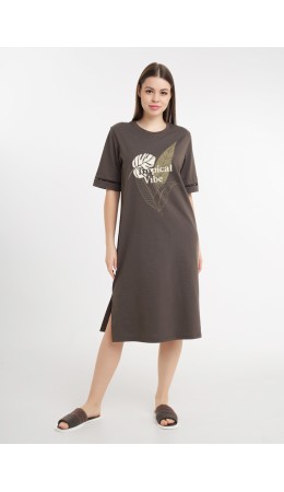 CLE LDR26-1231 Платье жен. Пальмира, т.коричневый