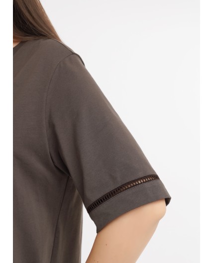 CLE LDR26-1231 Платье жен. Пальмира, т.коричневый