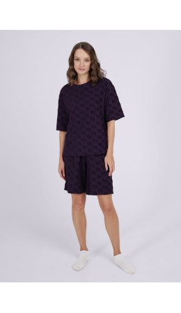 CLE LP14-968 Комплект жен. Домашний микс ОЗ24, т.фиолетовый