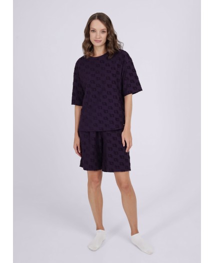 CLE LP14-968 Комплект жен. Домашний микс ОЗ24, т.фиолетовый