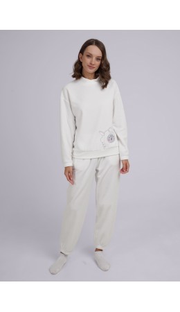 CLE LPC14-968 Костюм жен. Домашний микс ОЗ24, молочный