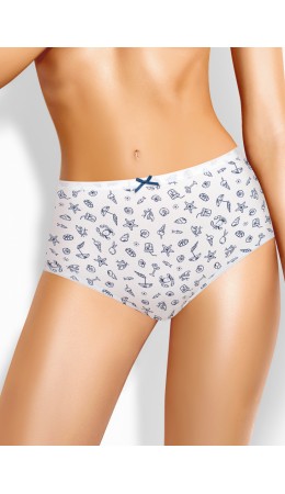 CLE M1232/2 Трусы жен. Марокко, молочный/т.синий