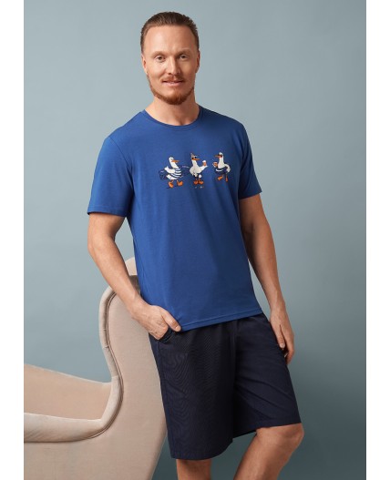 CLE MHP560812/1 Набор одежды муж., джинсовый/т.синий