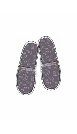 CLE SW26-968C/7 Пантолеты жен. домаш. Домашний микс ВЛ26, т.серый/пудровый