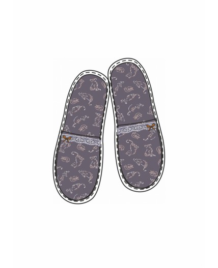 CLE SW26-968C/7 Пантолеты жен. домаш. Домашний микс ВЛ26, т.серый/пудровый