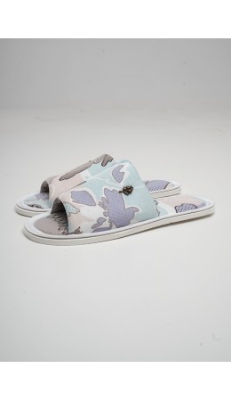 CLE SW26-968O/7 Пантолеты жен. домаш. Домашний микс ВЛ26, св.зелёный/св.коричневый