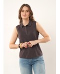 CLE Блузка жен. 267198шв, коричневый