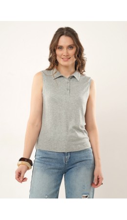 CLE Блузка жен. 267198шв, т.серый
