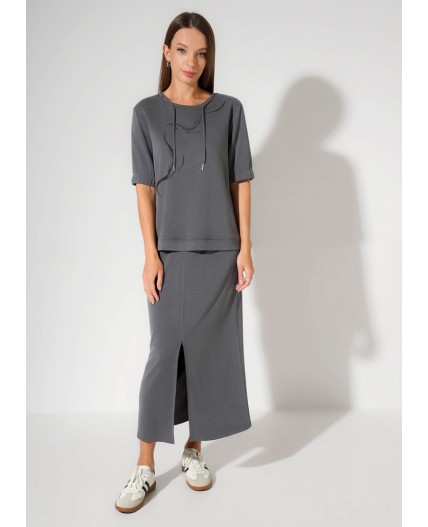 CLE Джемпер жен. 267183/200тдф_п, т.серый