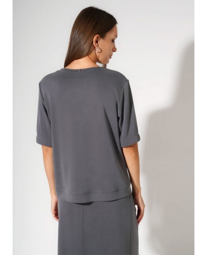 CLE Джемпер жен. 267183/200тдф_п, т.серый