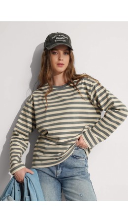 CLE Джемпер жен. 367105кпн, св.бежевый/хаки