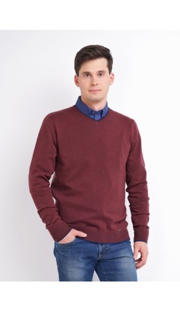 CLE Джемпер муж. 602806хmaxi(макси), меланж т.бордовый