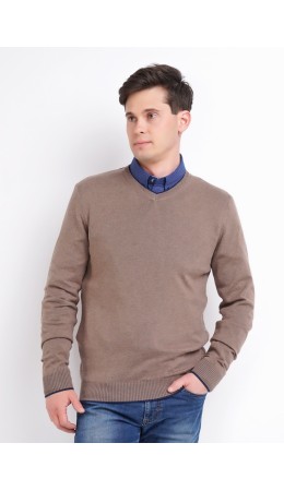 CLE Джемпер муж. 602806хmaxi(макси), меланж т.бежевый