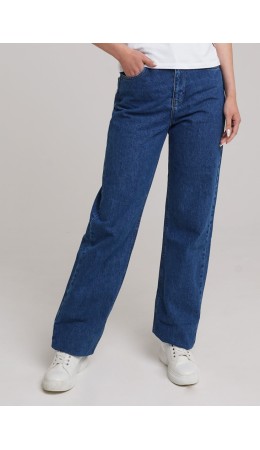 CLE Джинсы жен. 133824рт Wide leg 26-30, синий