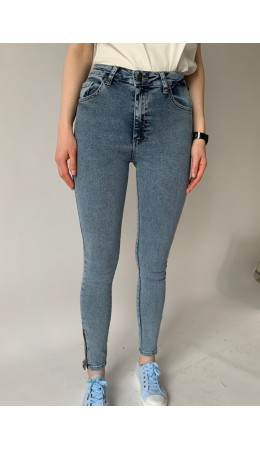 CLE Джинсы жен. 203550рт Slim 26-31, голубой
