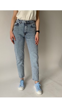 CLE Джинсы жен. 203552рт Mom 26-31, св.голубой