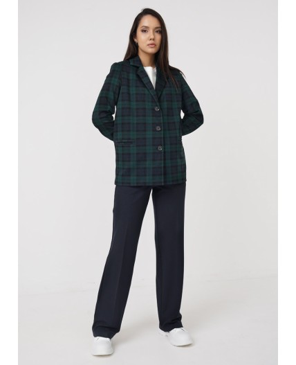 CLE Жакет жен. 136363/124ввэ, зелёный/чёрный