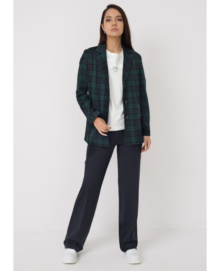 CLE Жакет жен. 136363/124ввэ, зелёный/чёрный