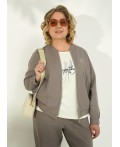 CLE Куртка жен. 267172/203зз_п, кофейный