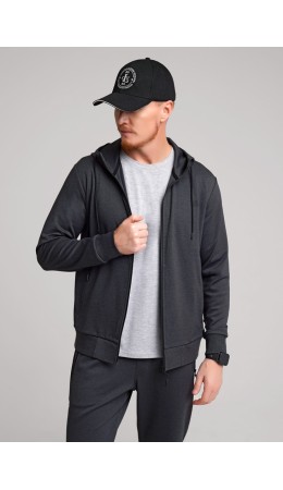 CLE Куртка муж. 662108зэ maxi(макси), чёрный/т.серый