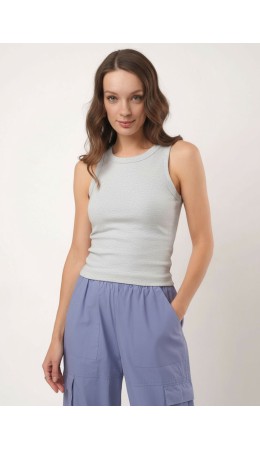 CLE Майка жен. 266966р мел, меланж св.серый