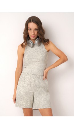 CLE Майка жен. 266966шн, молочный/серый