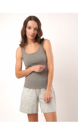 CLE Майка жен. 266968р, оливковый