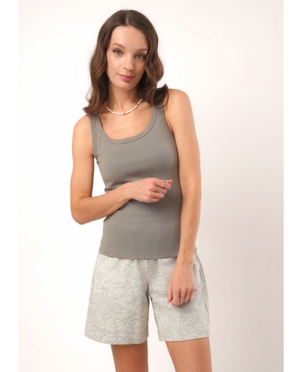 CLE Майка жен. 266968р, оливковый