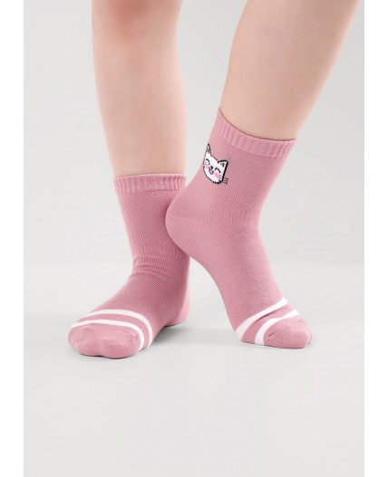 CLE Носки дет.В1001 16-18,18-20 маркет дев, розовый