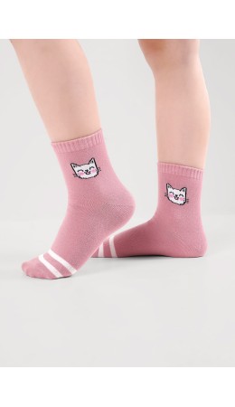 CLE Носки дет.В1001 20-22,22 маркет дев, розовый
