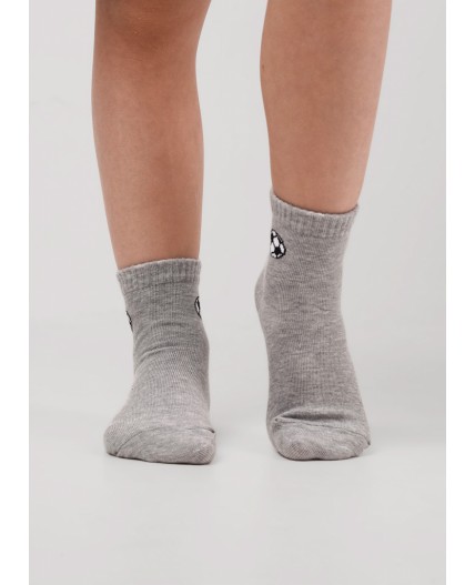 CLE Носки дет.В1012 12-14,14-16 маркет мал, меланж серый