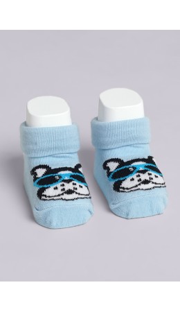 CLE Носки дет.С009 7-8 ясли хл+эл, св.голубой