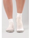 CLE Носки дет.С1627 16-18,18-20 сетка мал, белый/меланж серый