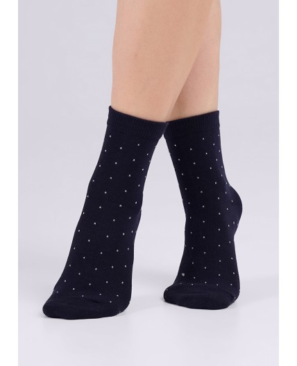 CLE Носки жен.L1002 маркет хл+эл, т.синий