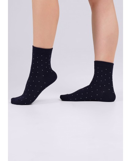 CLE Носки жен.L1002 маркет хл+эл, т.синий
