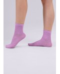 CLE Носки жен.L1002 маркет хл+эл, св.фиолетовый