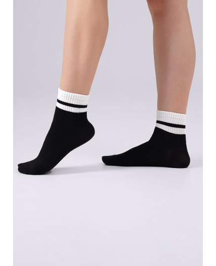 CLE Носки жен.L2000 маркет хл+эл, чёрный
