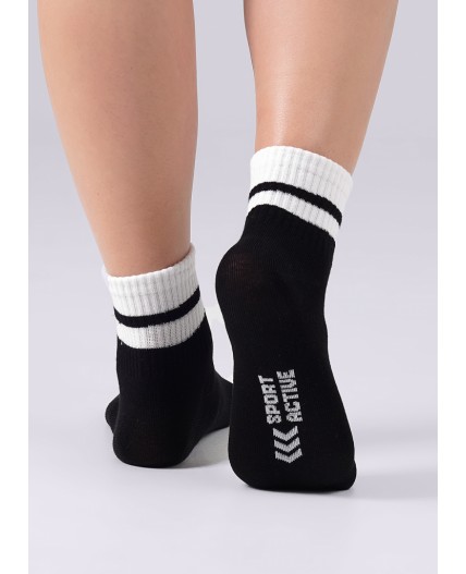 CLE Носки жен.L2000 маркет хл+эл, чёрный